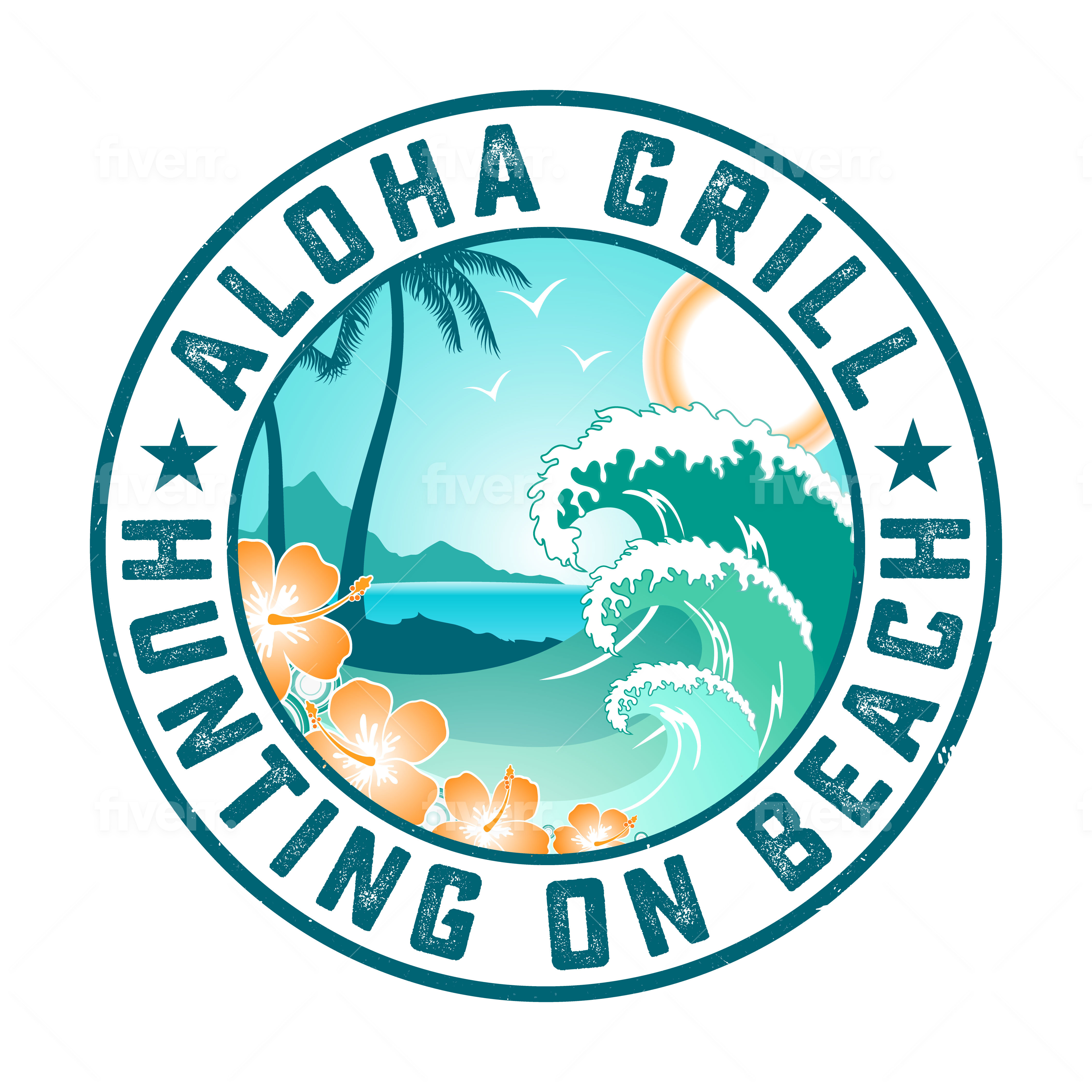 Aloha Grill Huntington Beach logo